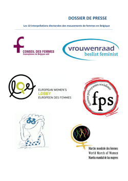 DOSSIER DE PRESSE