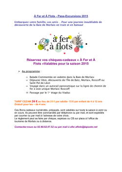 pass excursions A fer et à flots