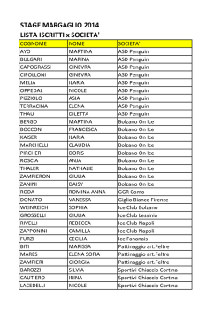 Iscritti Margaglio 2013
