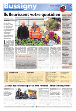 Ils fleurissent votre quotidien - Bussigny-pr&egrave;s