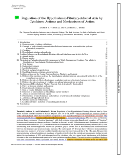 Regulation of the Hypothalamic-Pituitary