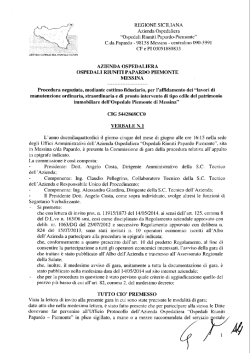 centralino 090-3991 CFe PI 03051880833 AZIENDA OSPEDALIERA