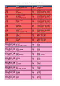 Liste des exposants