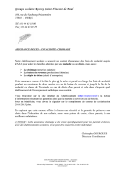 Groupe scolaire Rocroy Saint-Vincent de Paul 106, rue du Faubourg