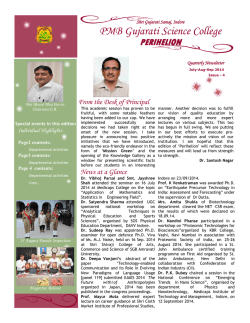 July-Aug-Sept, 2014 - PMB Gujarati Science College