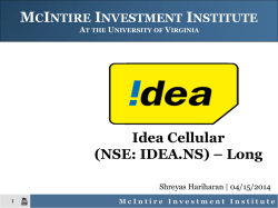 Idea Cellular PPT - Collab