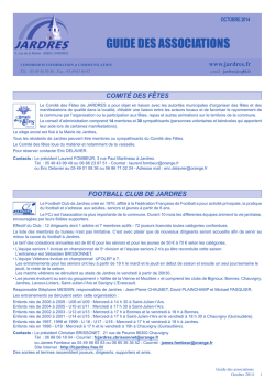 GUIDE DES ASSOCIATIONS