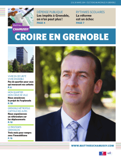 Projet Croire en Grenoble