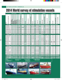 2014 World survey of stimulation vessels