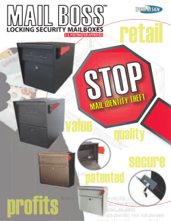 MAIL IDENTITY THEFT - Mail Boss: Locking Mailboxes