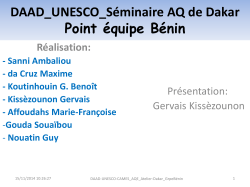 AQE Bénin - Université Kongo