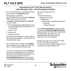 PL7 V4.5 SP5 - Schneider Electric