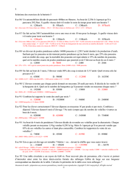 1 Solutions des exercices de la batterie 5 Exe 86/ Un