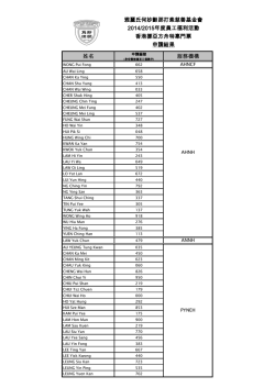 姓名服務機構雅麗氏何妙齡那打素慈善基金會2014/2015年度員工福利