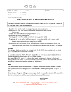 Je vais donc faire un drain tout autour de la maison