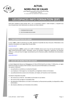 4.01 - Les EIF - CRIJ Nord