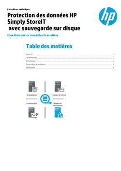 HP Simply StoreIT Data Protection avec