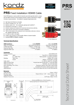 PRS HDMI Cables