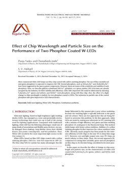 Effect of Chip Wavelength and Particle Size on the