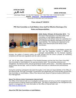 Press release Nº 340/2014 PRC Sub Committee on