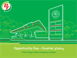 Opportunity Day –Quarter 3/2014