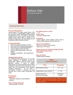 7292 PTC Carbon Resistor (PDF)