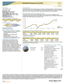 Advanced Continuum Fund (PSG)