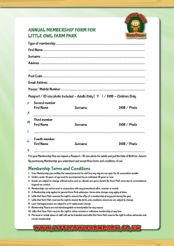 Download here - Little Owl Farm Park