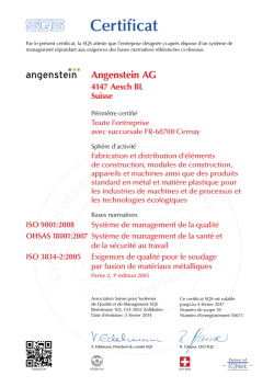 iso9001 - ohsas18001 - iso3834-2