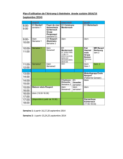 Horaire 2014-15 Airtramp Steinheim