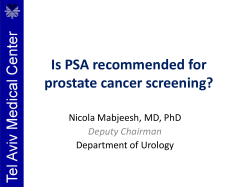 Is PSA recommended for prostate cancer screening?