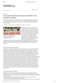 Edition actuelle - panorama.ch