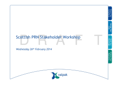 Scottish PRN Stakeholder Workshop presentation