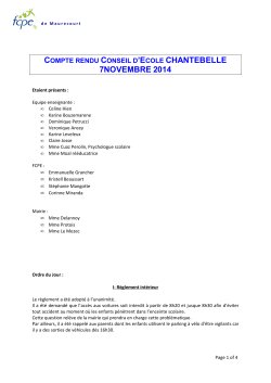 CR Conseil Ecole Chantebelle 07-11-2014
