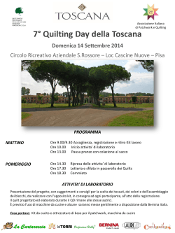 7° Quilting Day della Toscana