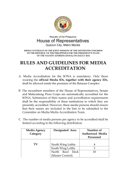 rules and guidelines for media accreditation