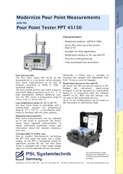 Modernize Pour Point Measurements Pour Point Tester