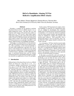 Hell of a Handshake: Abusing TCP for Reflective