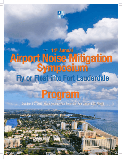 14TH Annual Airport Noise Mitigation Symposium