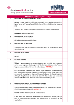 4th February 2014 - Danetre Medical Practice