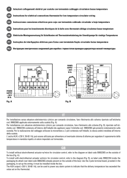 Istruzioni collegamenti elettrici per scatola con termostato cablaggio