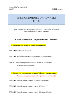 EFE Z 11 Français langue vivante, niveau C1