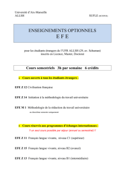 EFE Z 11 Fran&ccedil;ais langue vivante, niveau C1