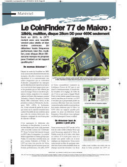 Le CoinFinder 77 de Makro :