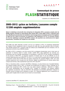 Lausanne déchiffrée n°2 - 2014 : 2005-2012