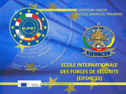 eiforces - European Union Police Services Training 2011 2013