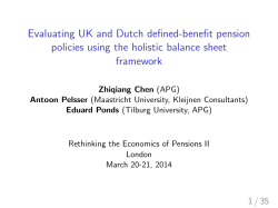 Evaluating the UK and Dutch DB pension policies using the holistic