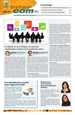 Intercom octobre 2014 - H&ocirc;pital du Sacr&eacute;
