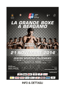 ITA AIBA PRO BOXING-Press Book Bergamo
