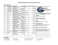 AA Meeting Schedule